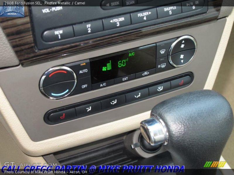 Redfire Metallic / Camel 2008 Ford Fusion SEL