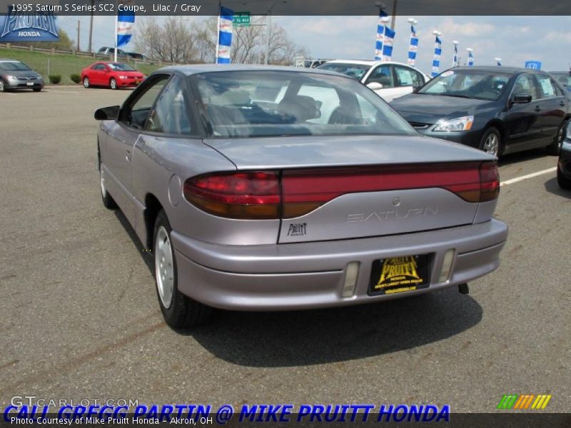 Lilac / Gray 1995 Saturn S Series SC2 Coupe