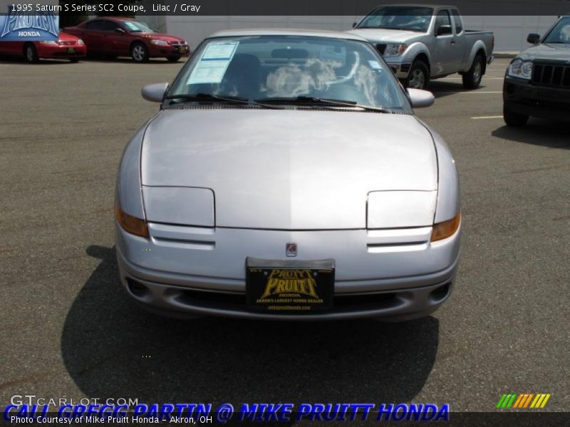 Lilac / Gray 1995 Saturn S Series SC2 Coupe