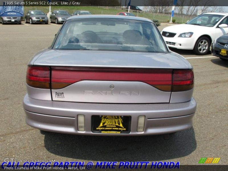 Lilac / Gray 1995 Saturn S Series SC2 Coupe