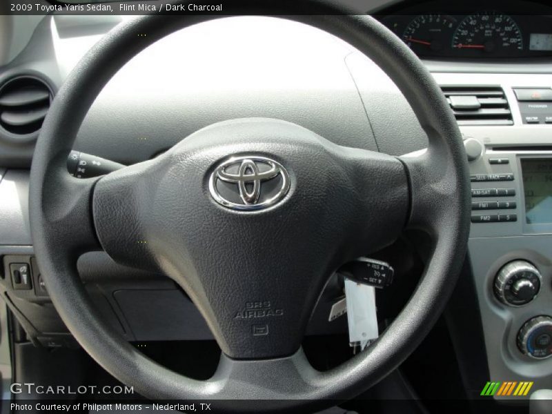 Flint Mica / Dark Charcoal 2009 Toyota Yaris Sedan