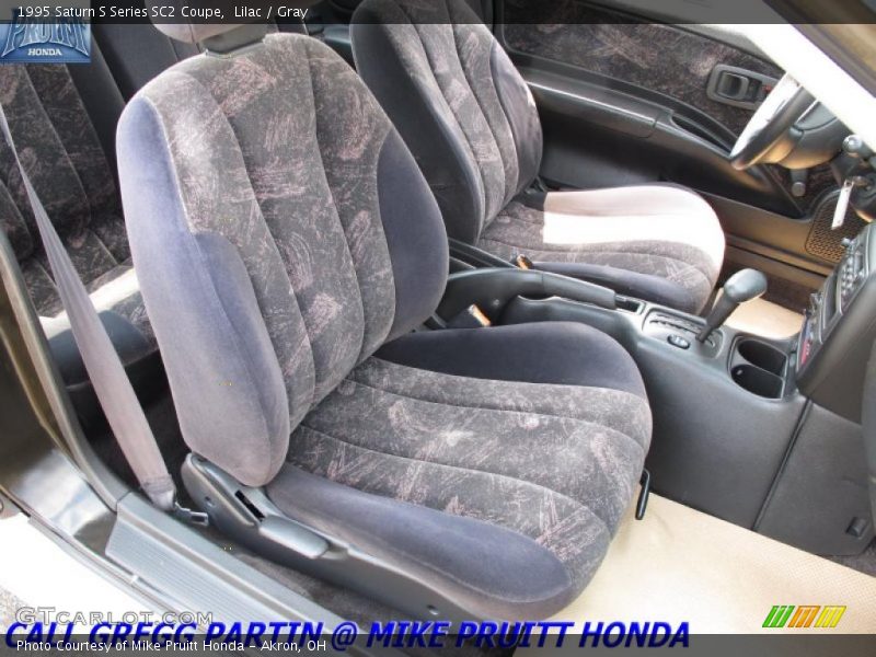 Lilac / Gray 1995 Saturn S Series SC2 Coupe