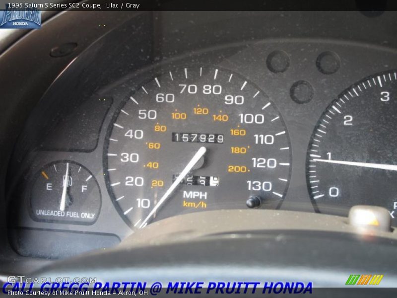 Lilac / Gray 1995 Saturn S Series SC2 Coupe