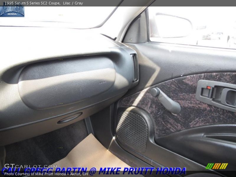 Lilac / Gray 1995 Saturn S Series SC2 Coupe