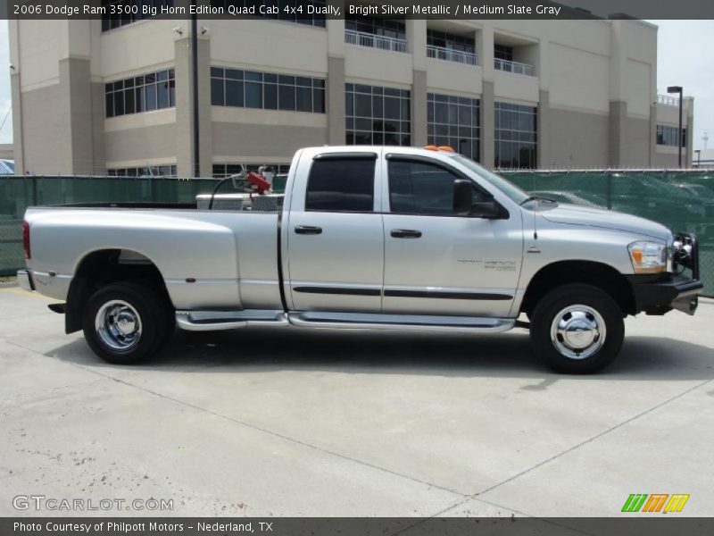 Bright Silver Metallic / Medium Slate Gray 2006 Dodge Ram 3500 Big Horn Edition Quad Cab 4x4 Dually