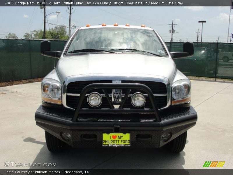 Bright Silver Metallic / Medium Slate Gray 2006 Dodge Ram 3500 Big Horn Edition Quad Cab 4x4 Dually