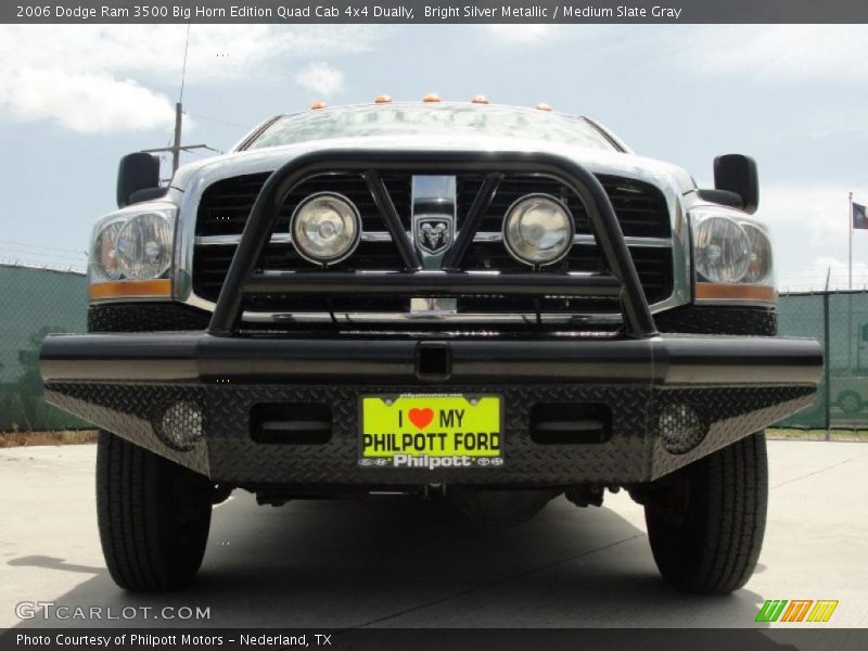 Bright Silver Metallic / Medium Slate Gray 2006 Dodge Ram 3500 Big Horn Edition Quad Cab 4x4 Dually