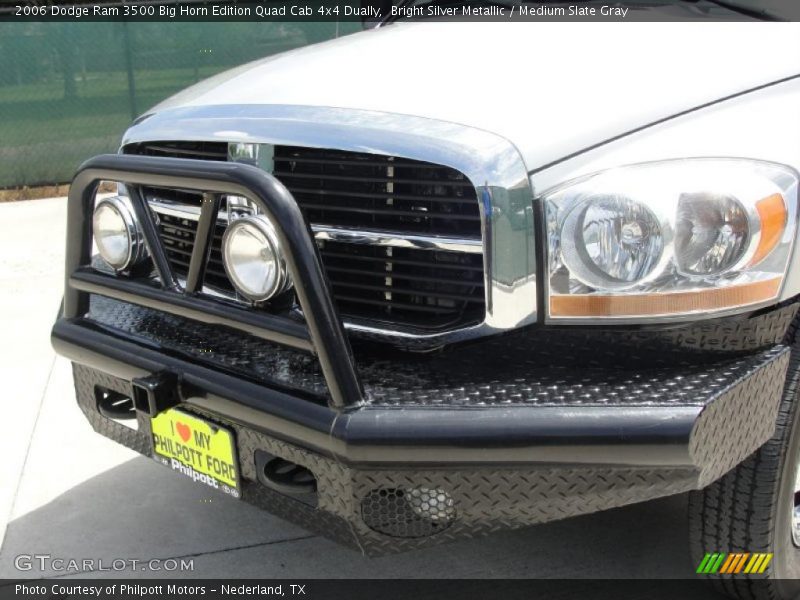 Bright Silver Metallic / Medium Slate Gray 2006 Dodge Ram 3500 Big Horn Edition Quad Cab 4x4 Dually