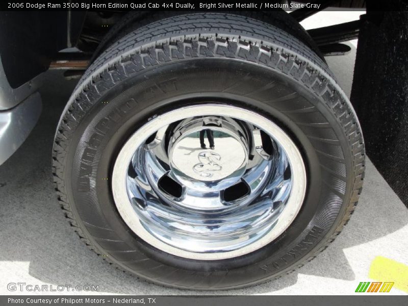Bright Silver Metallic / Medium Slate Gray 2006 Dodge Ram 3500 Big Horn Edition Quad Cab 4x4 Dually