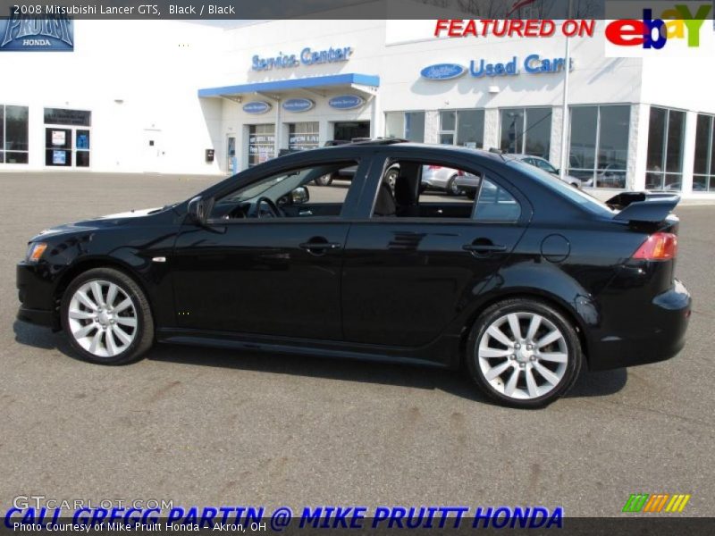 Black / Black 2008 Mitsubishi Lancer GTS