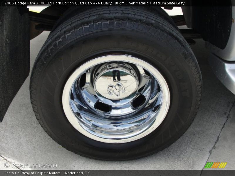 Bright Silver Metallic / Medium Slate Gray 2006 Dodge Ram 3500 Big Horn Edition Quad Cab 4x4 Dually