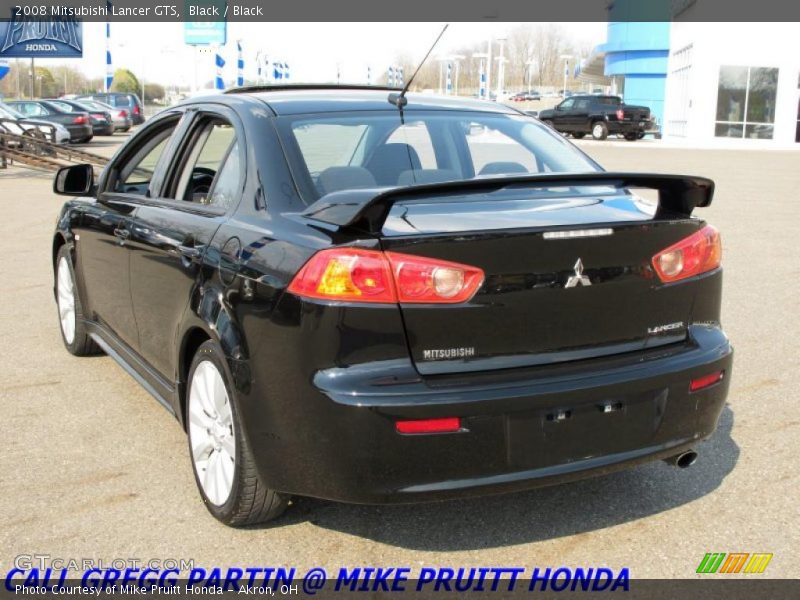 Black / Black 2008 Mitsubishi Lancer GTS
