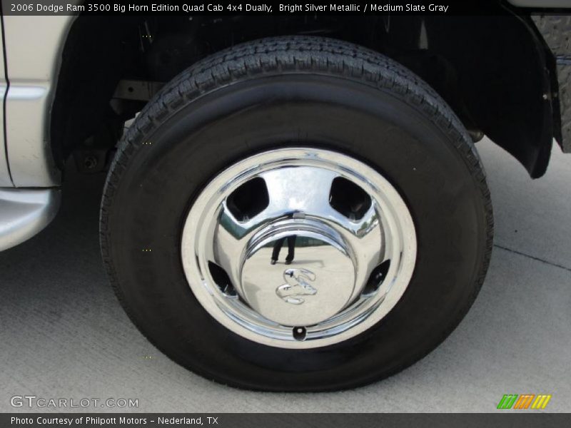 Bright Silver Metallic / Medium Slate Gray 2006 Dodge Ram 3500 Big Horn Edition Quad Cab 4x4 Dually
