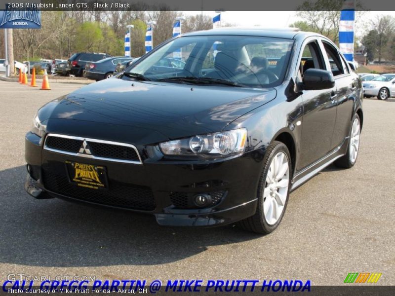 Black / Black 2008 Mitsubishi Lancer GTS