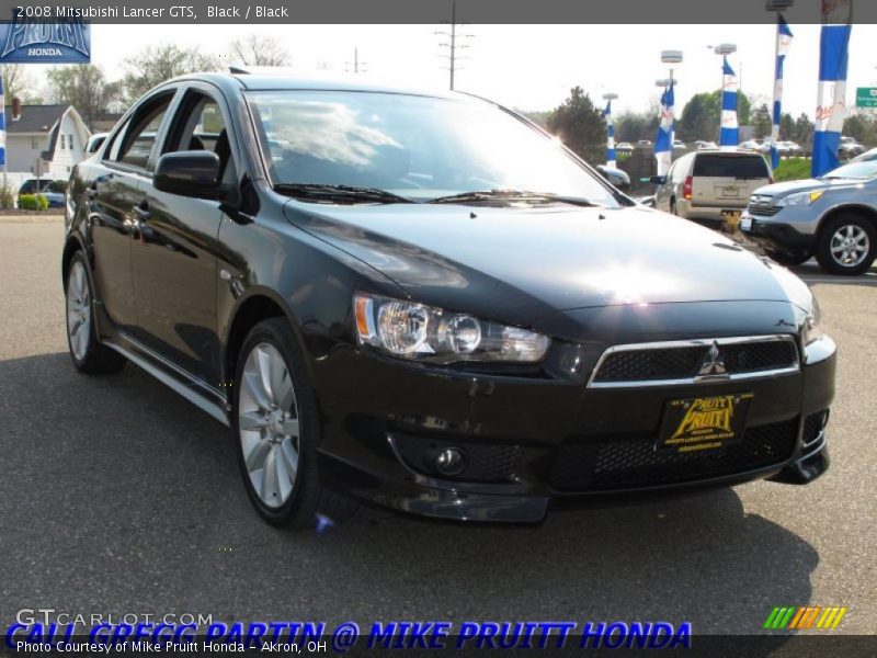 Black / Black 2008 Mitsubishi Lancer GTS