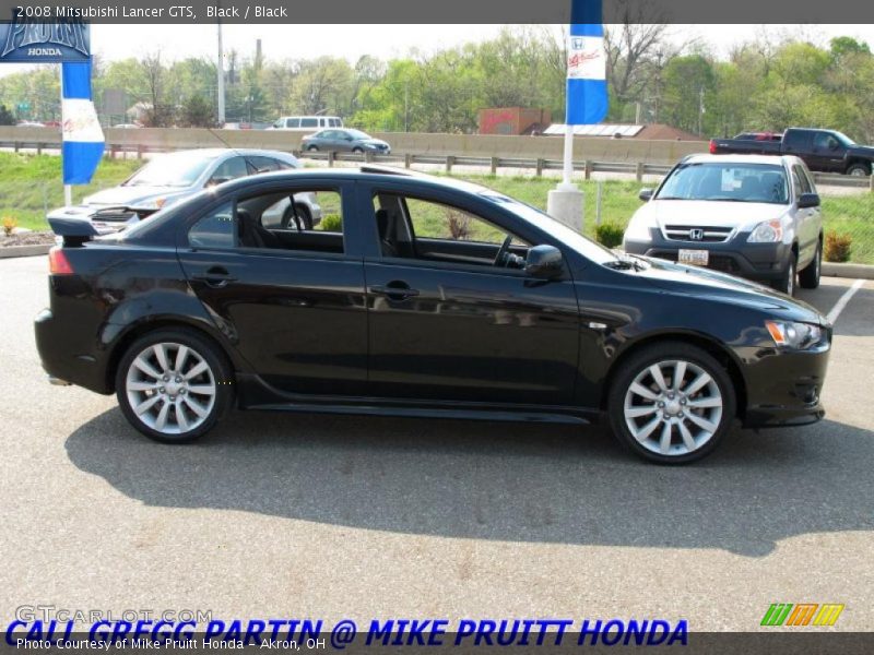 Black / Black 2008 Mitsubishi Lancer GTS