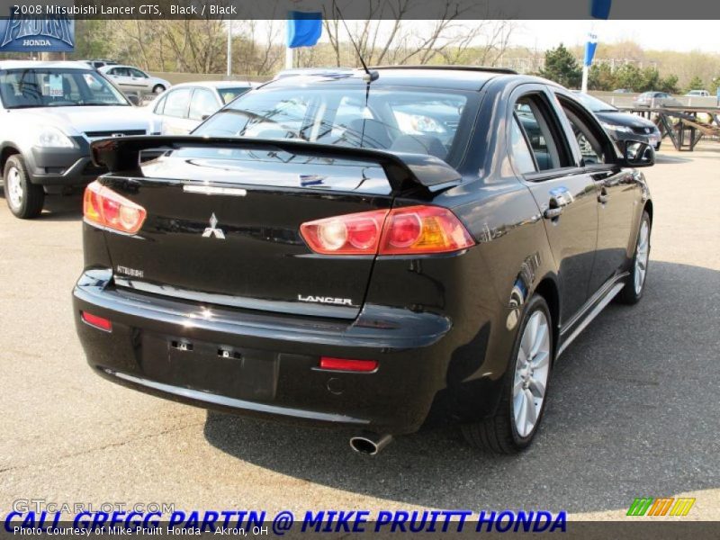 Black / Black 2008 Mitsubishi Lancer GTS