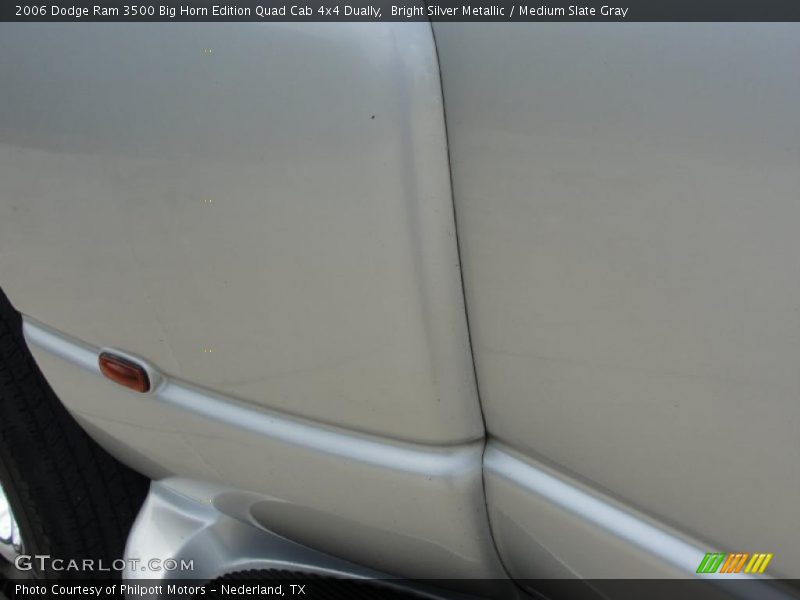 Bright Silver Metallic / Medium Slate Gray 2006 Dodge Ram 3500 Big Horn Edition Quad Cab 4x4 Dually