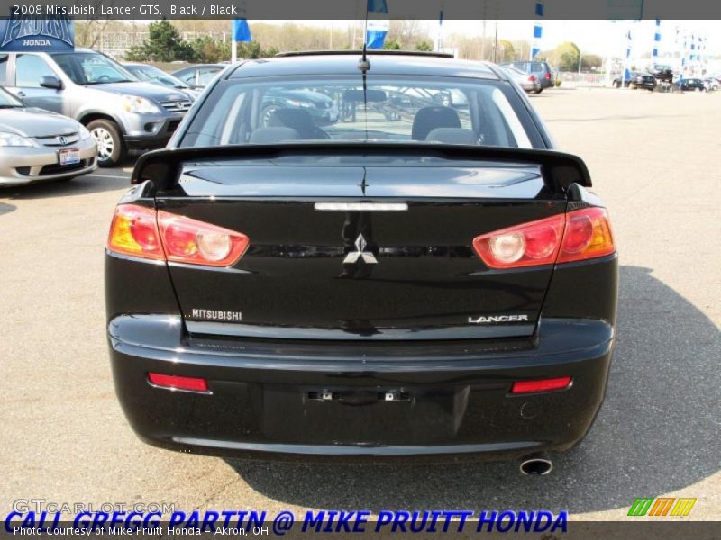 Black / Black 2008 Mitsubishi Lancer GTS