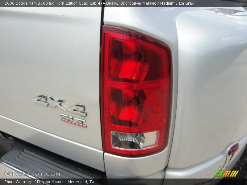 Bright Silver Metallic / Medium Slate Gray 2006 Dodge Ram 3500 Big Horn Edition Quad Cab 4x4 Dually
