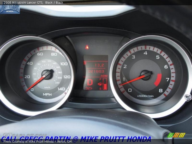 Black / Black 2008 Mitsubishi Lancer GTS