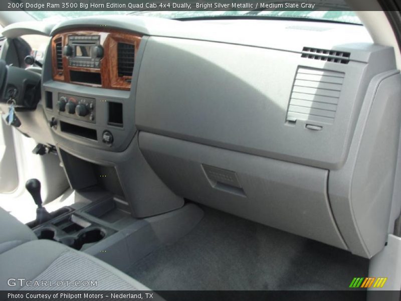 Bright Silver Metallic / Medium Slate Gray 2006 Dodge Ram 3500 Big Horn Edition Quad Cab 4x4 Dually