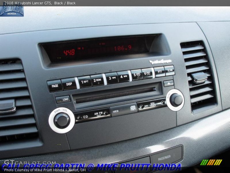 Black / Black 2008 Mitsubishi Lancer GTS
