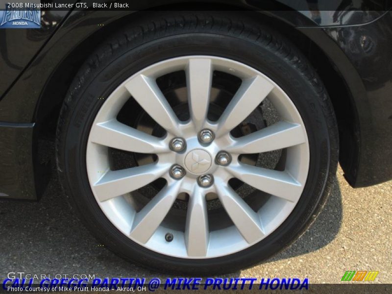 Black / Black 2008 Mitsubishi Lancer GTS