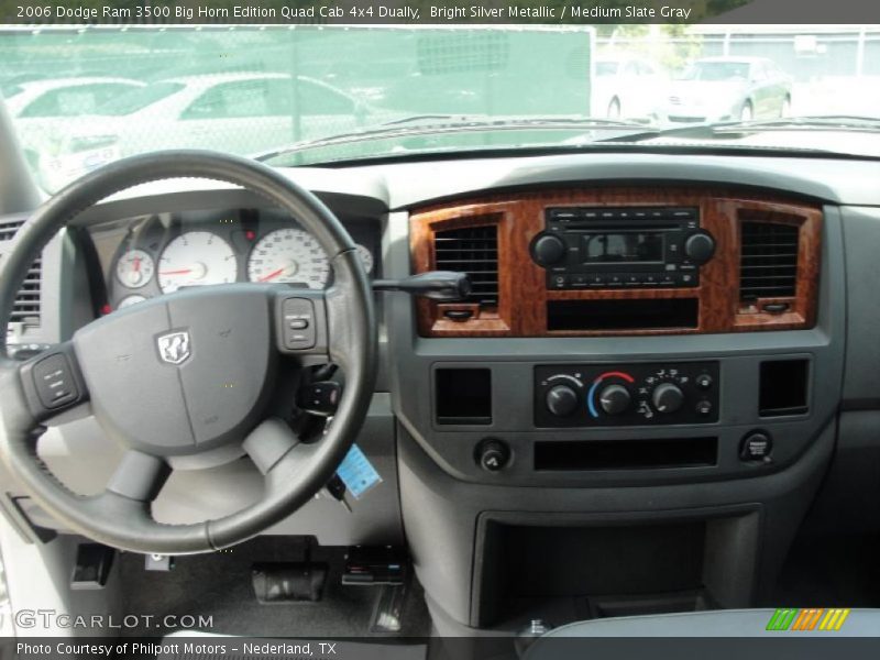 Bright Silver Metallic / Medium Slate Gray 2006 Dodge Ram 3500 Big Horn Edition Quad Cab 4x4 Dually
