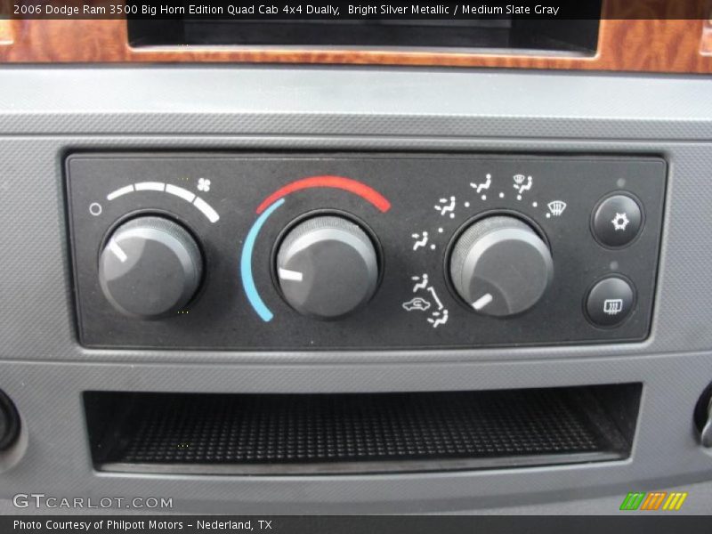 Bright Silver Metallic / Medium Slate Gray 2006 Dodge Ram 3500 Big Horn Edition Quad Cab 4x4 Dually