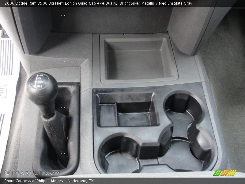 Bright Silver Metallic / Medium Slate Gray 2006 Dodge Ram 3500 Big Horn Edition Quad Cab 4x4 Dually