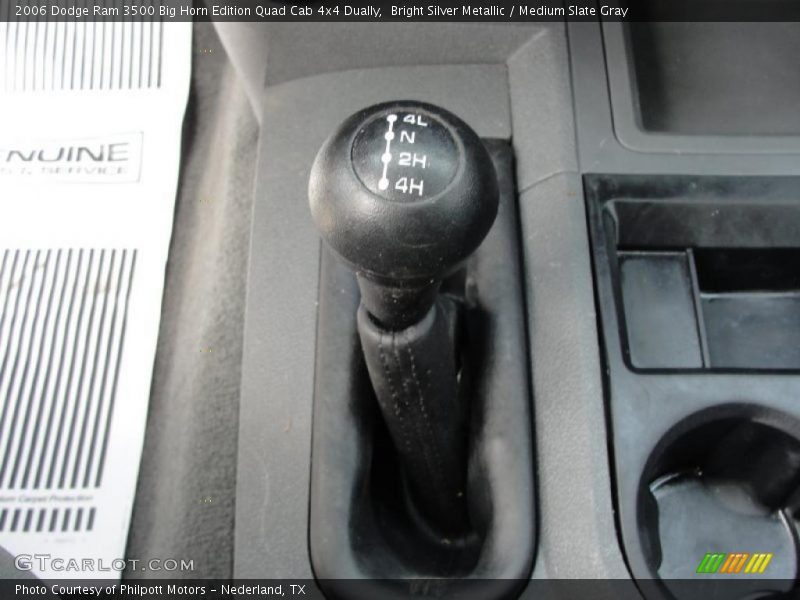 Bright Silver Metallic / Medium Slate Gray 2006 Dodge Ram 3500 Big Horn Edition Quad Cab 4x4 Dually