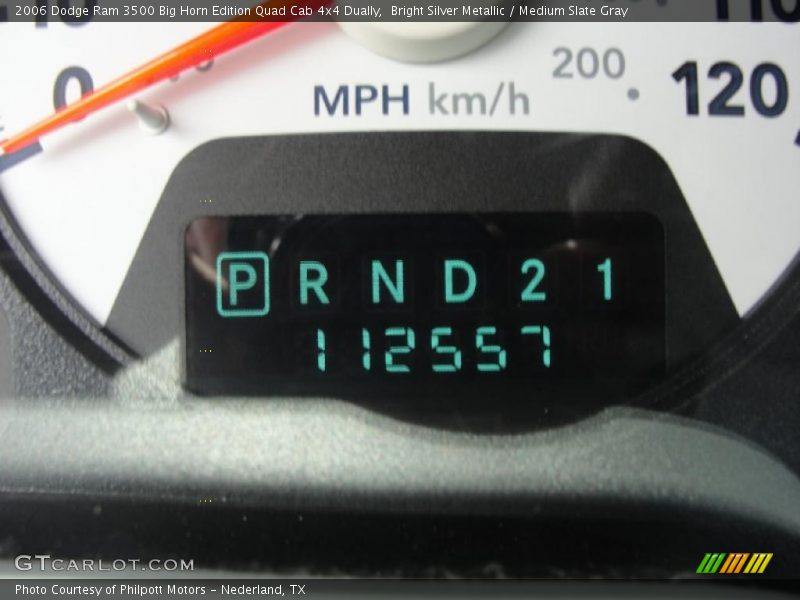 Bright Silver Metallic / Medium Slate Gray 2006 Dodge Ram 3500 Big Horn Edition Quad Cab 4x4 Dually
