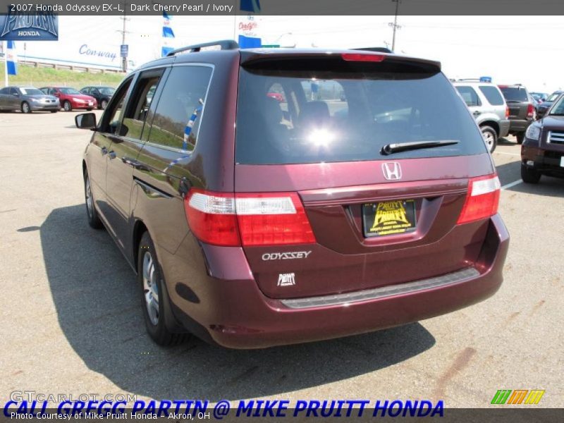 Dark Cherry Pearl / Ivory 2007 Honda Odyssey EX-L
