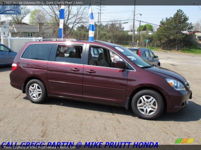 Dark Cherry Pearl / Ivory 2007 Honda Odyssey EX-L