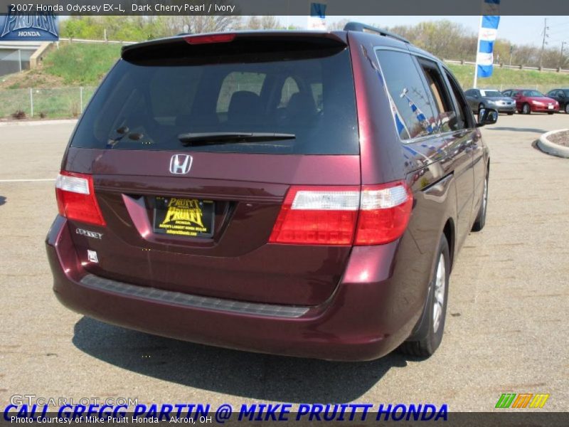 Dark Cherry Pearl / Ivory 2007 Honda Odyssey EX-L