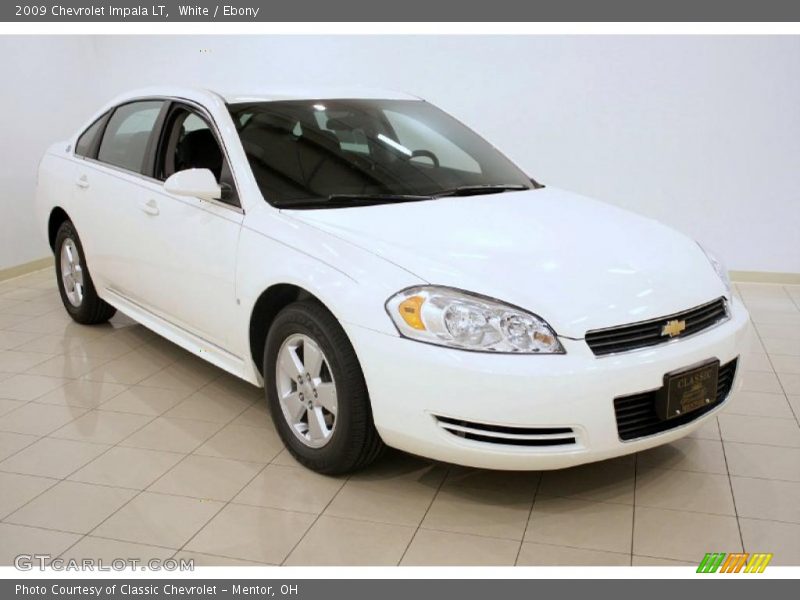 White / Ebony 2009 Chevrolet Impala LT