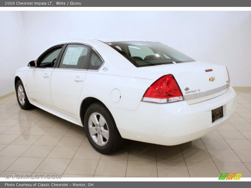 White / Ebony 2009 Chevrolet Impala LT