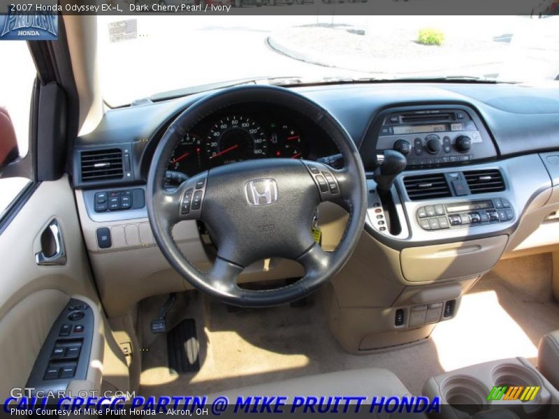Dark Cherry Pearl / Ivory 2007 Honda Odyssey EX-L