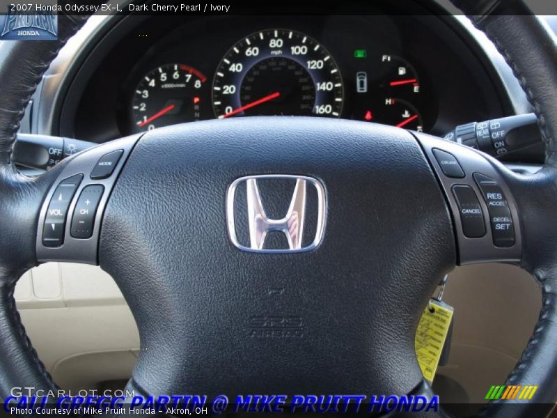 Dark Cherry Pearl / Ivory 2007 Honda Odyssey EX-L