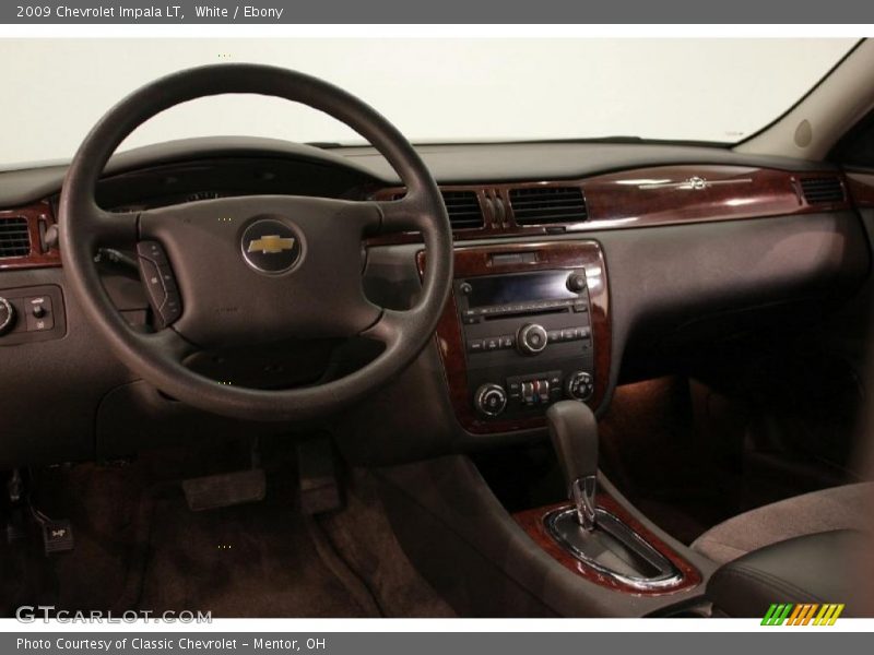 White / Ebony 2009 Chevrolet Impala LT