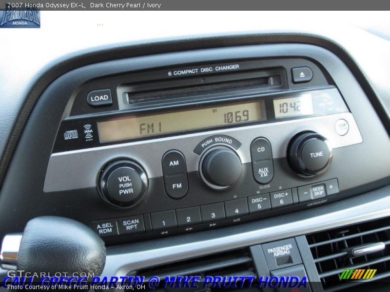 Dark Cherry Pearl / Ivory 2007 Honda Odyssey EX-L