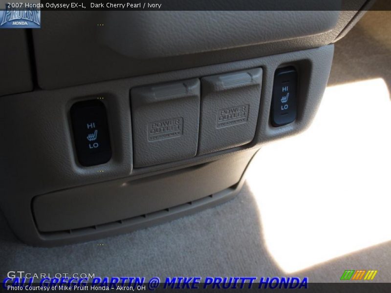 Dark Cherry Pearl / Ivory 2007 Honda Odyssey EX-L