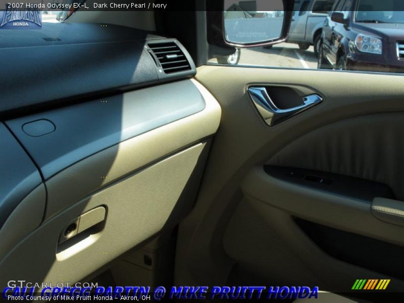 Dark Cherry Pearl / Ivory 2007 Honda Odyssey EX-L