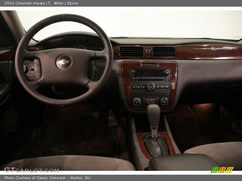 White / Ebony 2009 Chevrolet Impala LT
