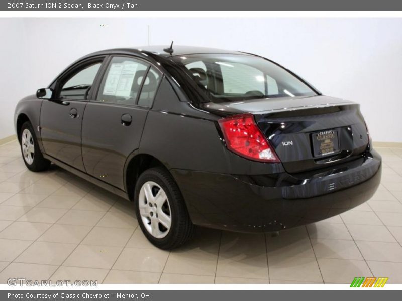 Black Onyx / Tan 2007 Saturn ION 2 Sedan