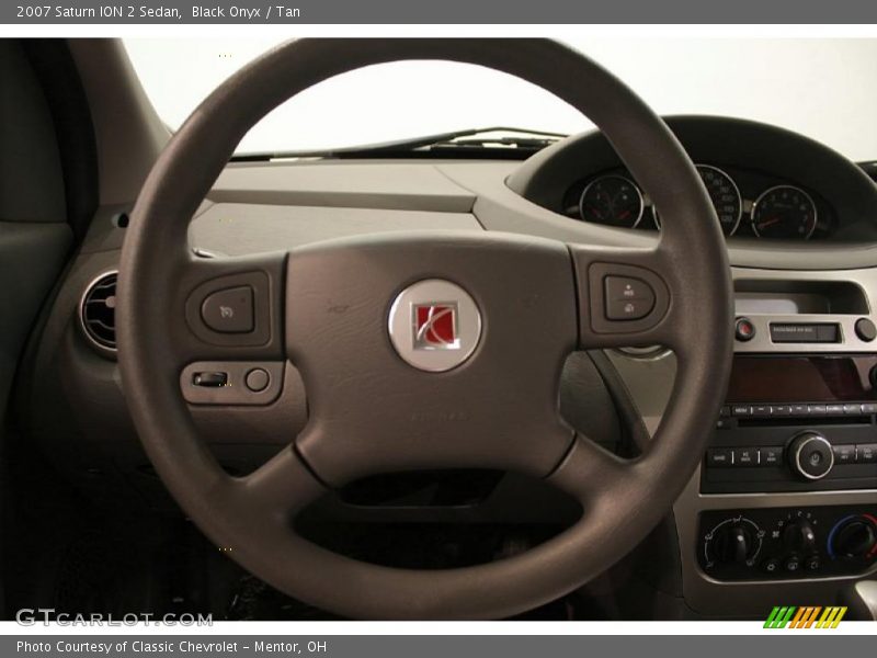 Black Onyx / Tan 2007 Saturn ION 2 Sedan