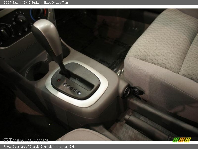 Black Onyx / Tan 2007 Saturn ION 2 Sedan