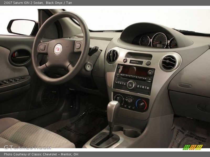 Black Onyx / Tan 2007 Saturn ION 2 Sedan
