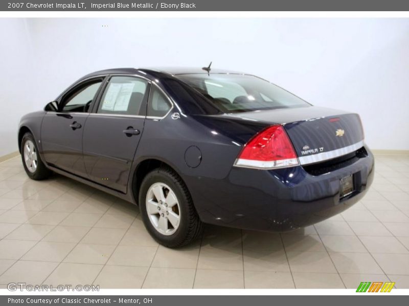 Imperial Blue Metallic / Ebony Black 2007 Chevrolet Impala LT